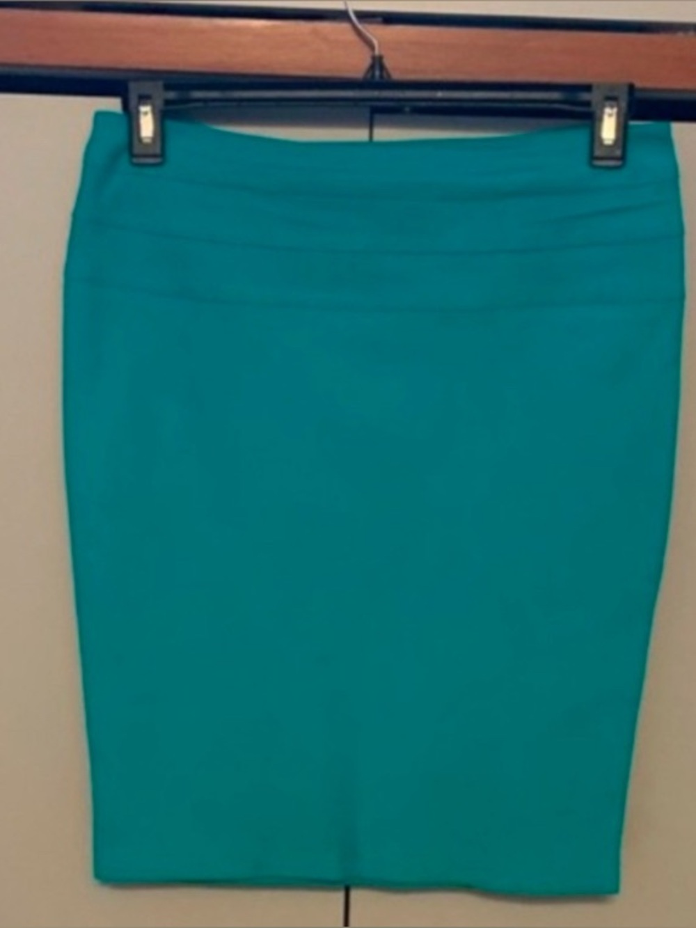 Studio Point Teal Pencil Skirt Size M Classic Office Stretch Skirt